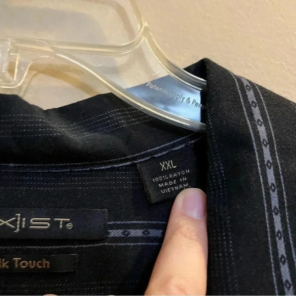 NEW Axist Silk Touch men's button-down shirt, XXL NWT - Picture 3 of 7